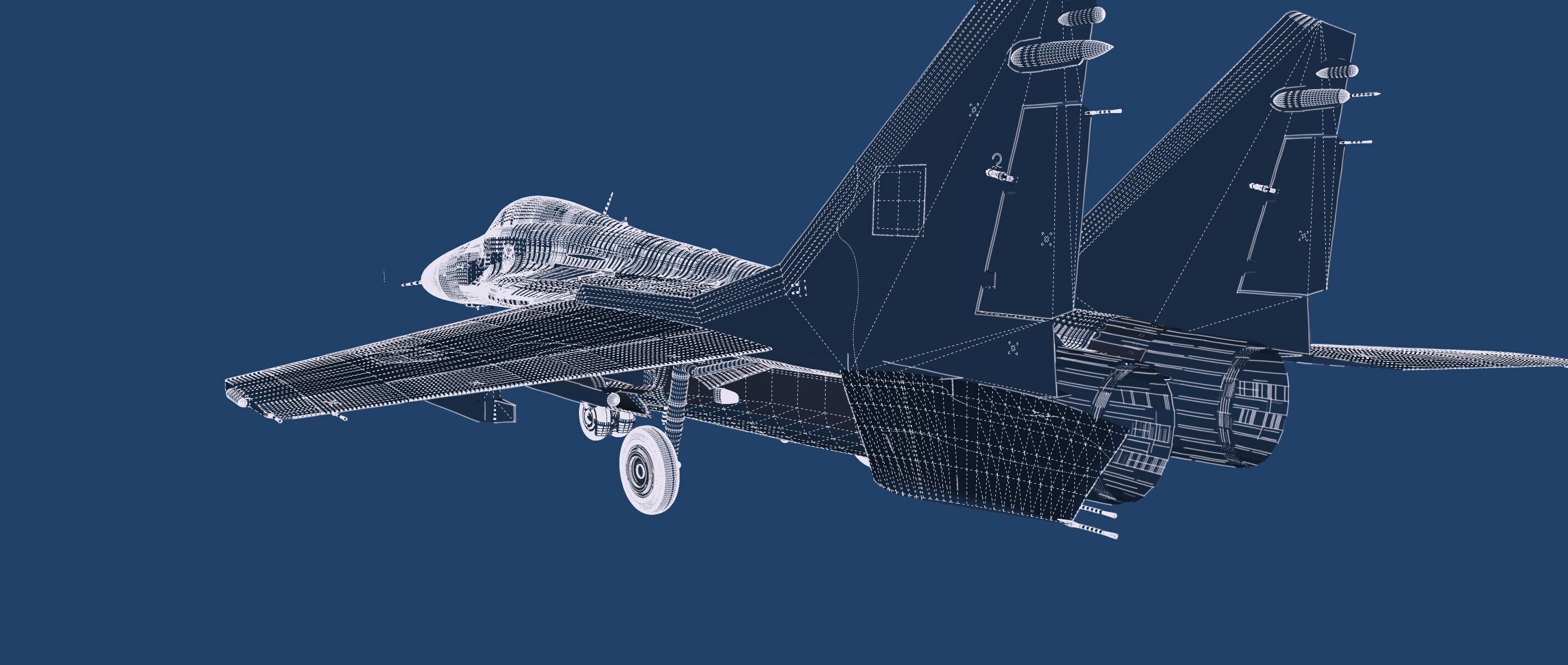 Mig 29 jet fighter 3D model_29