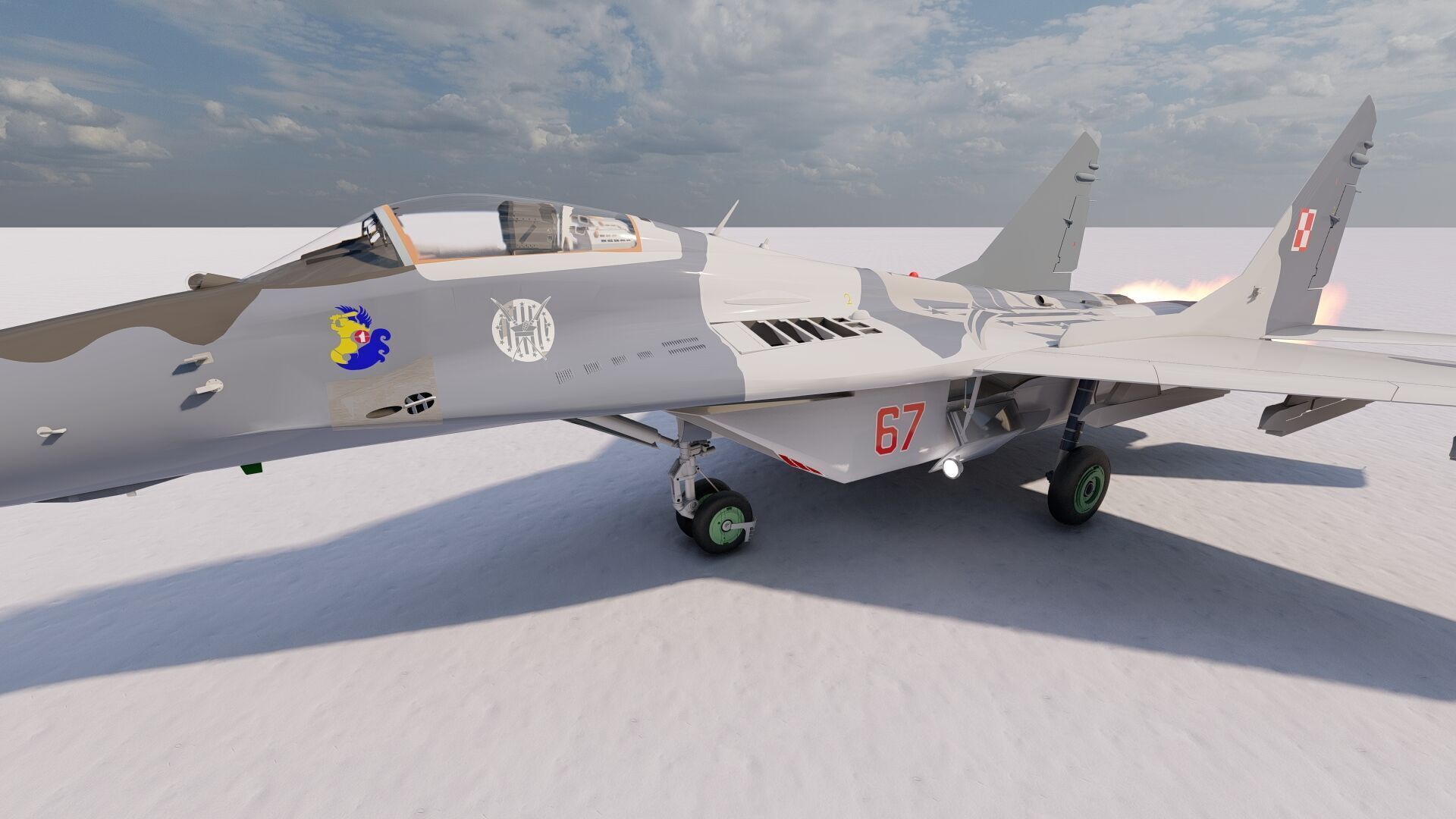 Mig 29 jet fighter 3D model_1