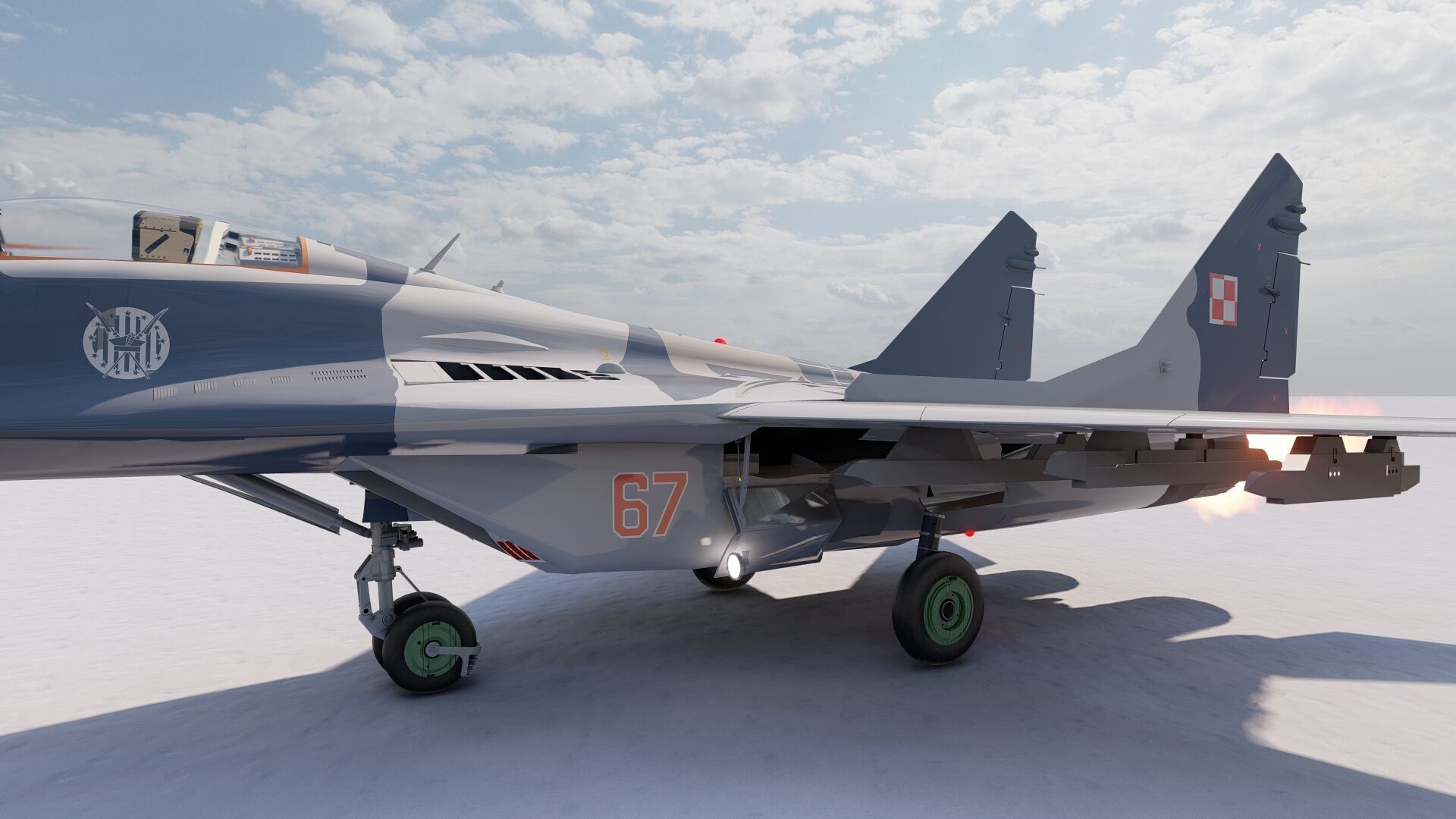 Mig 29 jet fighter 3D model_14