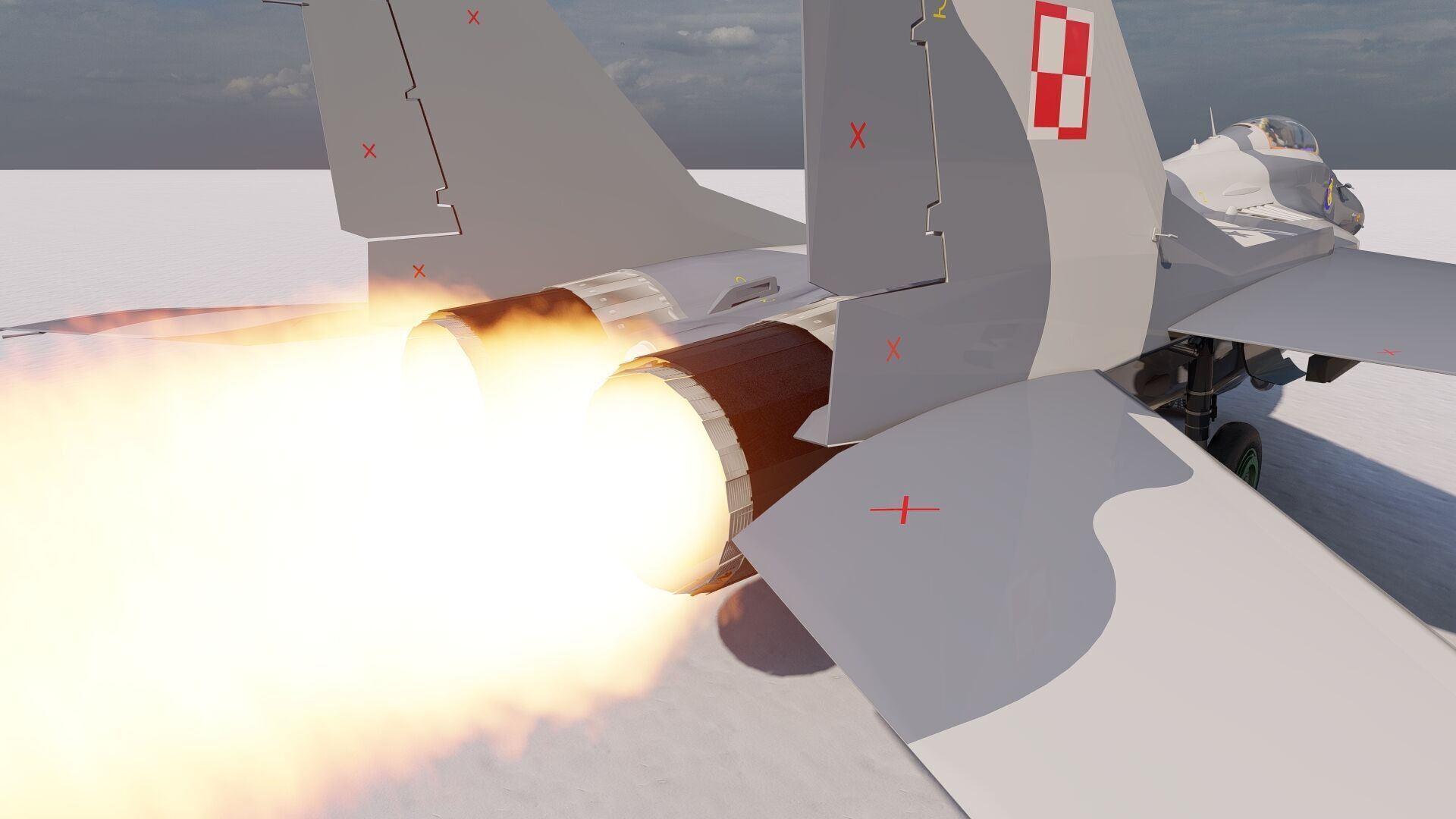 Mig 29 jet fighter 3D model_6