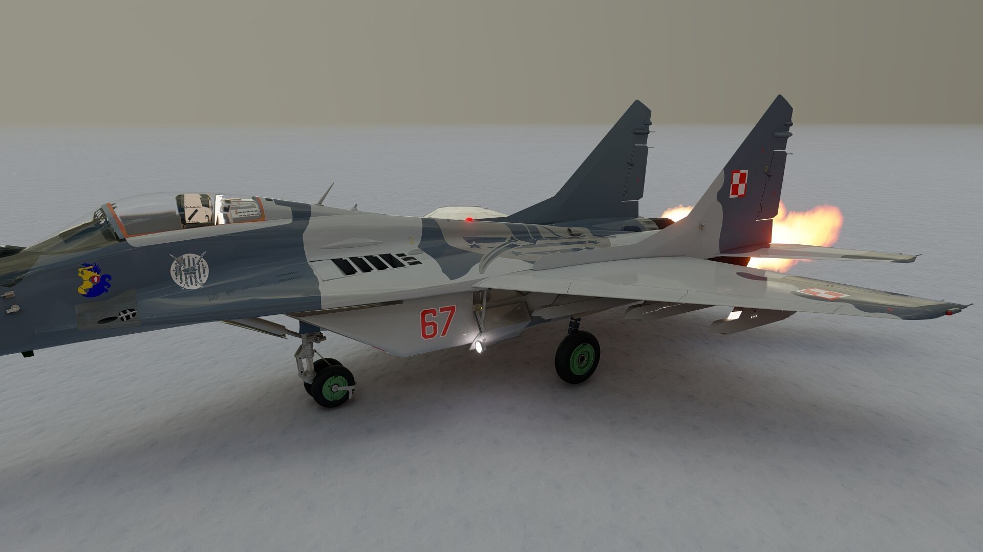 Mig 29 jet fighter 3D model_19