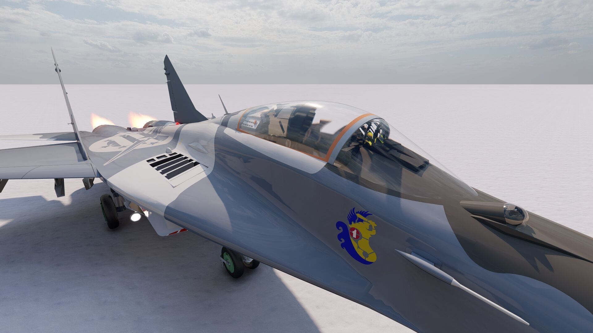 Mig 29 jet fighter 3D model_4