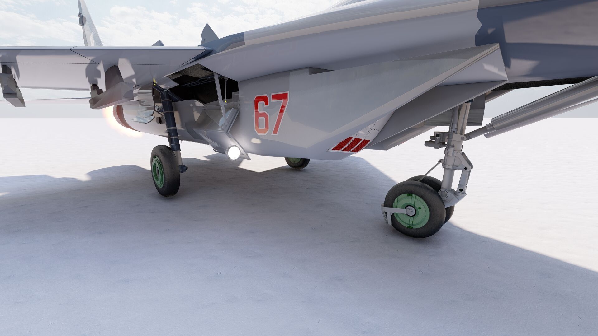 Mig 29 jet fighter 3D model_3