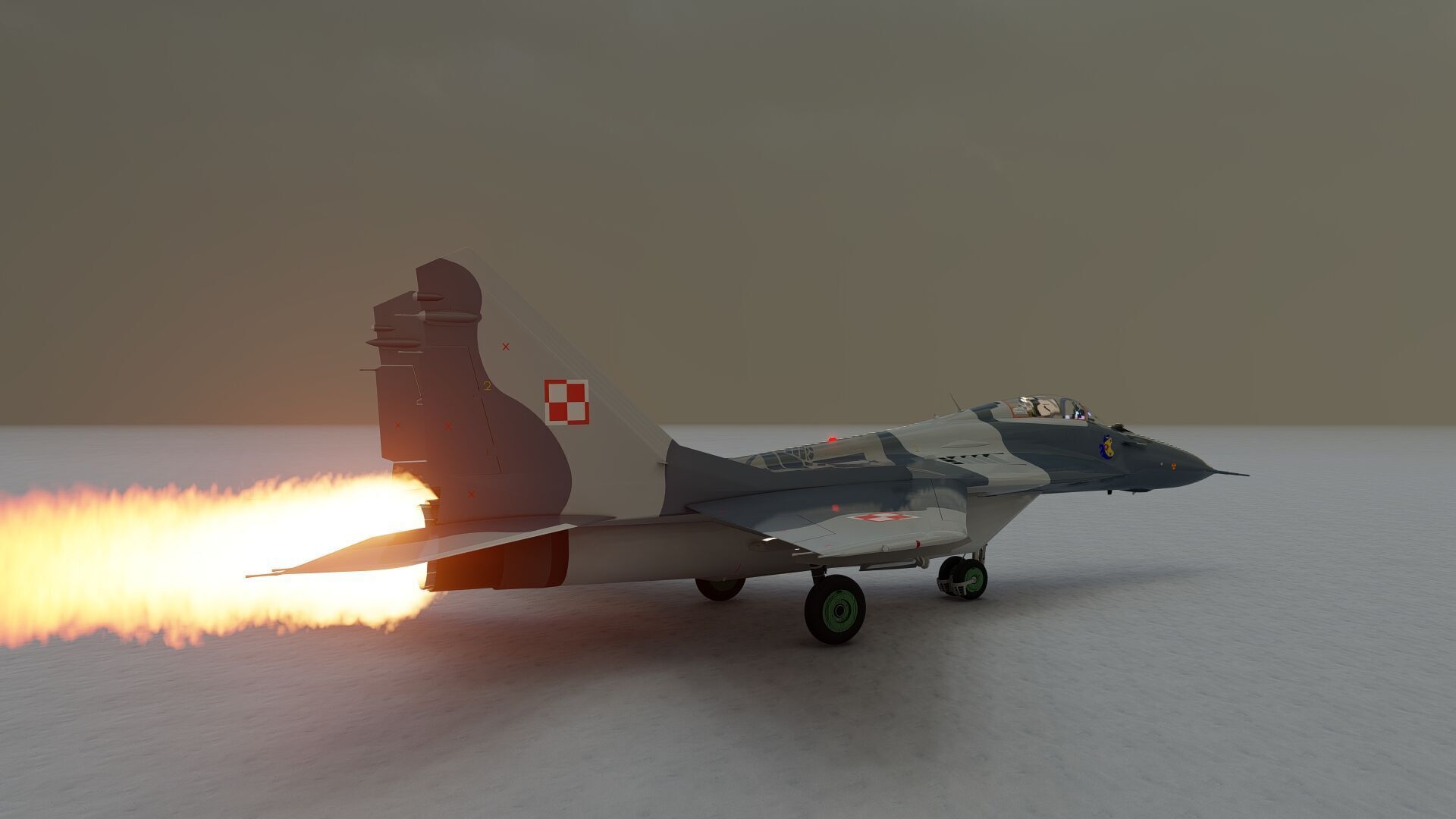 Mig 29 jet fighter 3D model_17