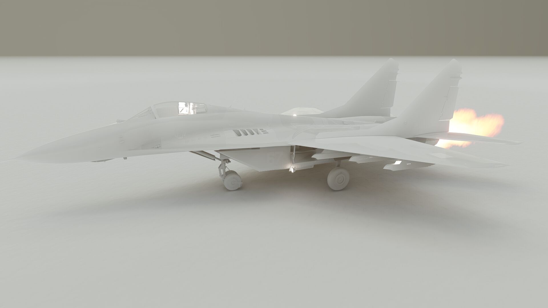 Mig 29 jet fighter 3D model_22