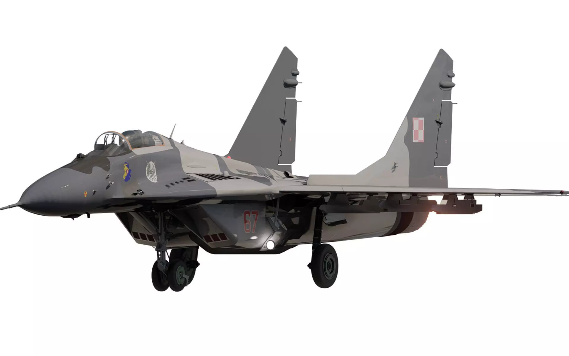 Mig 29 jet fighter 3D model_0