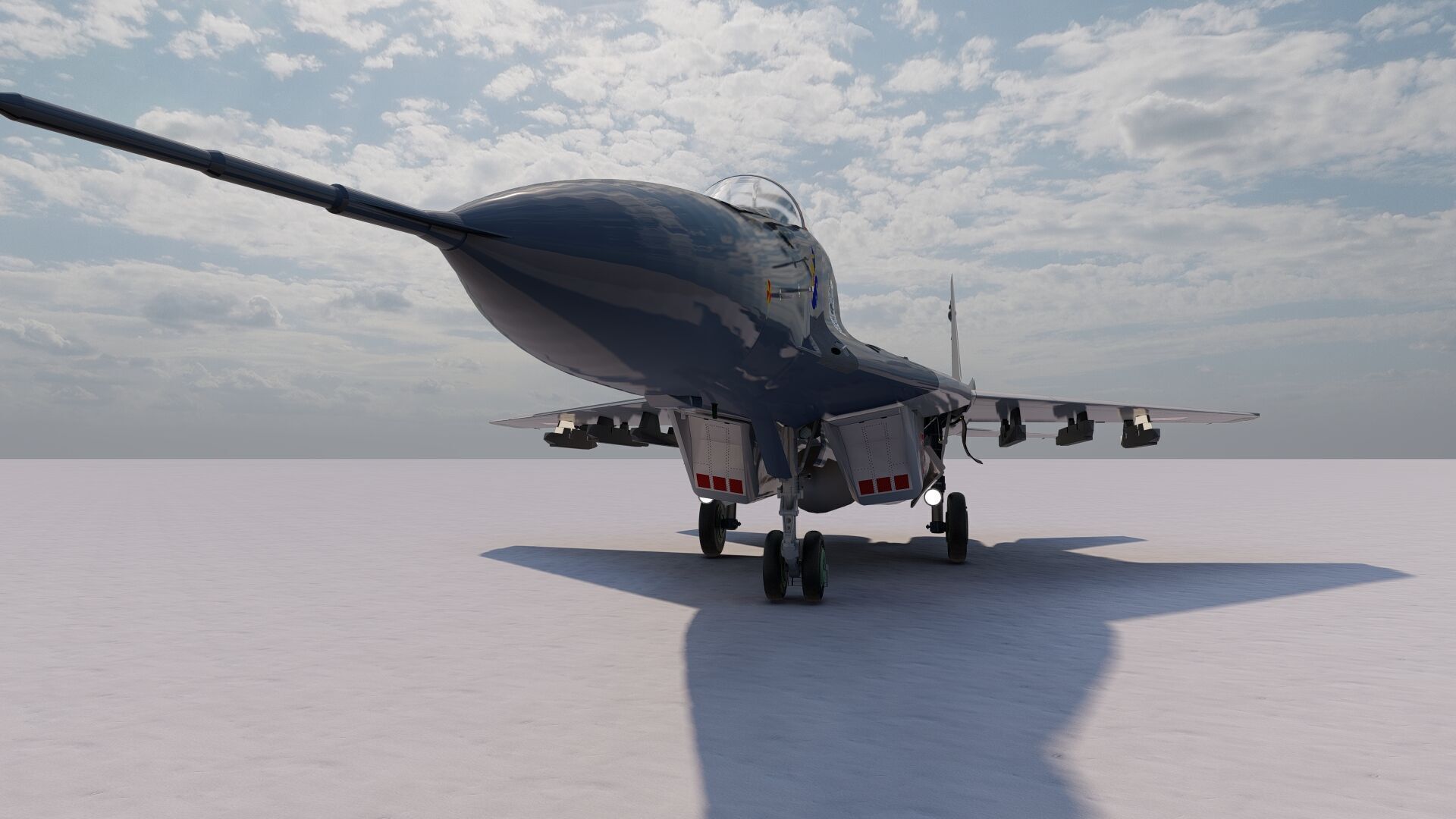 Mig 29 jet fighter 3D model_15