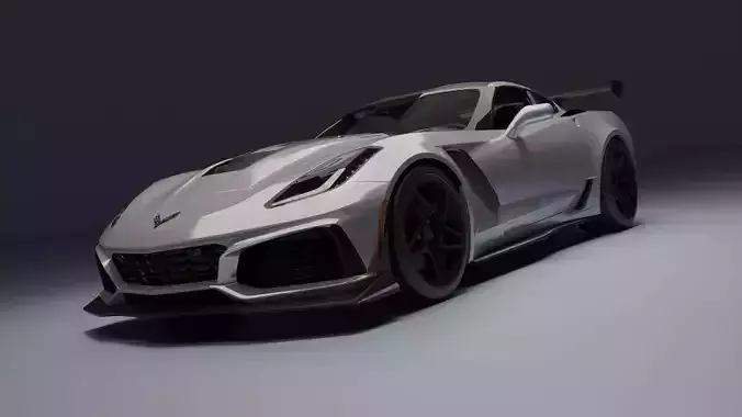 Chevrolet Corvette ZR1 Low-poly 3D model