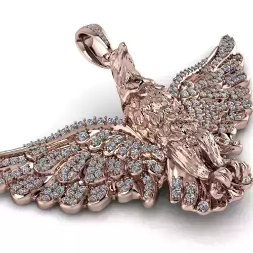 American Winged Eagle Pendant