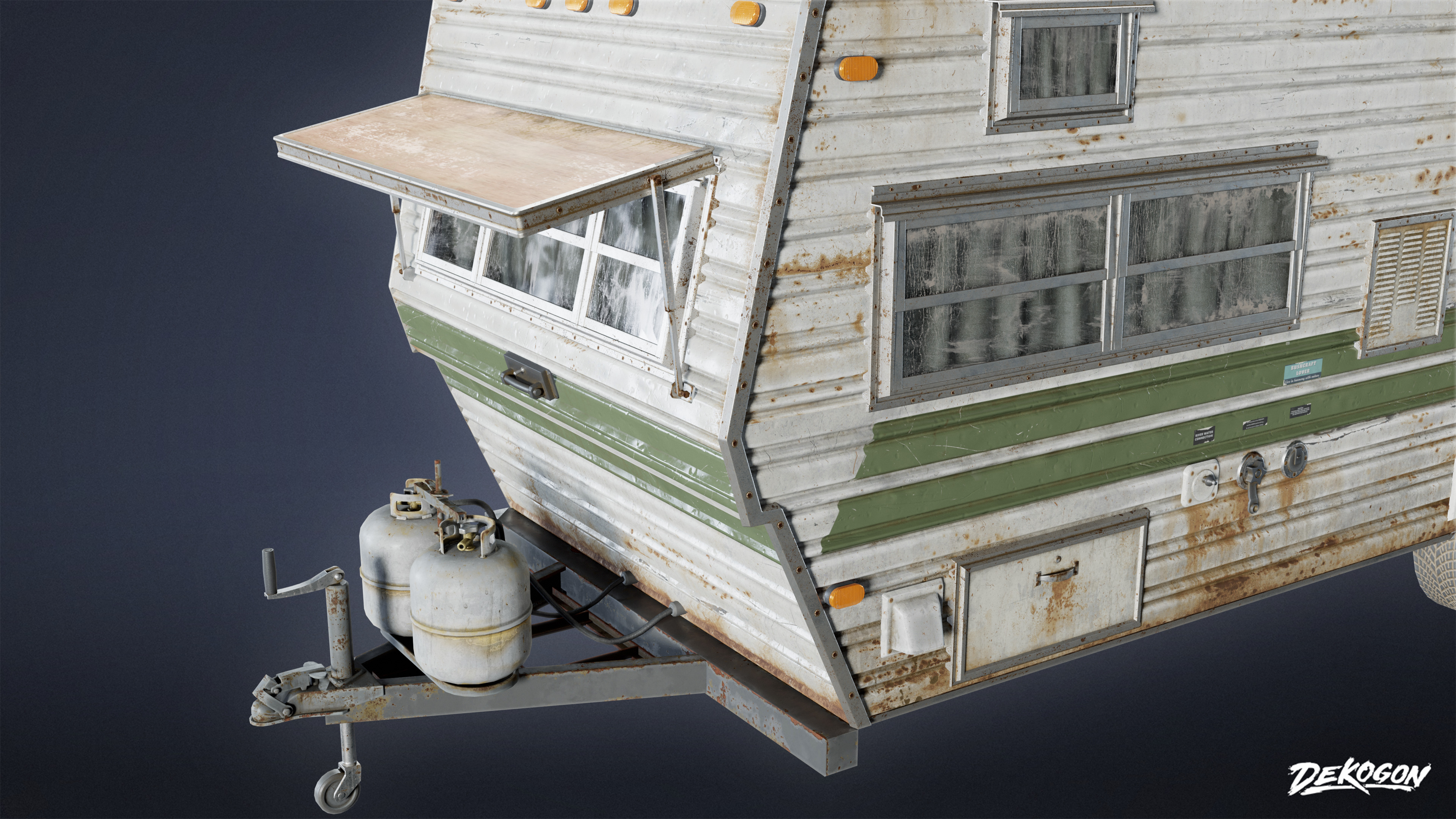 VEHICLES - RV Camper 01 - LOW POLY Low-poly 3D model_6