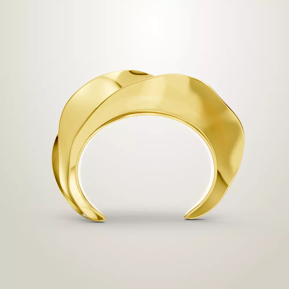 Celin swirl bracelet bangle 3D print model_1