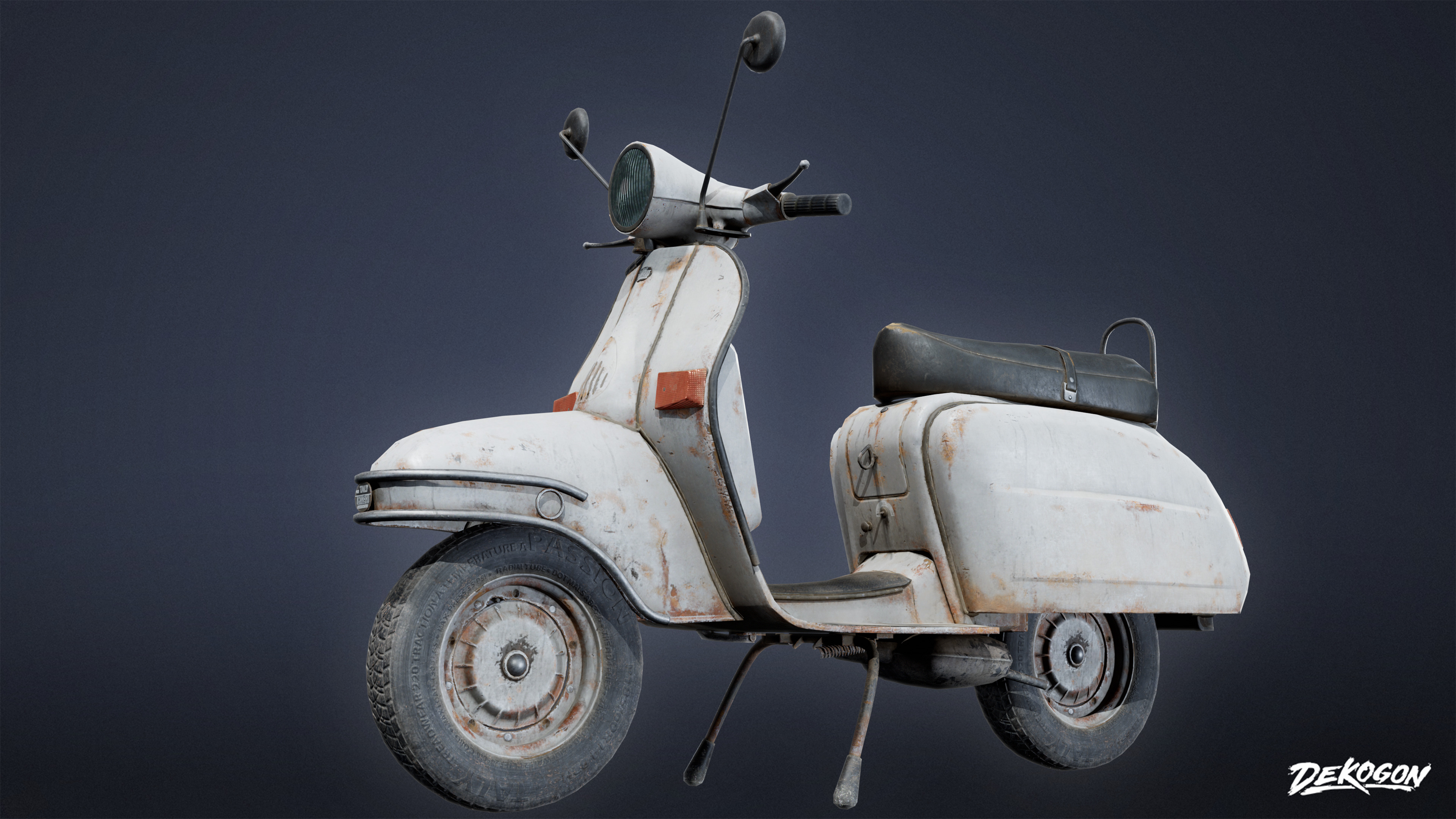 VEHICLES - Scooter 01 - LOW POLY Low-poly 3D model_1