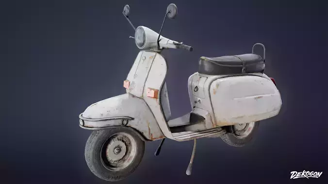 VEHICLES - Scooter 01 - LOW POLY Low-poly 3D model
