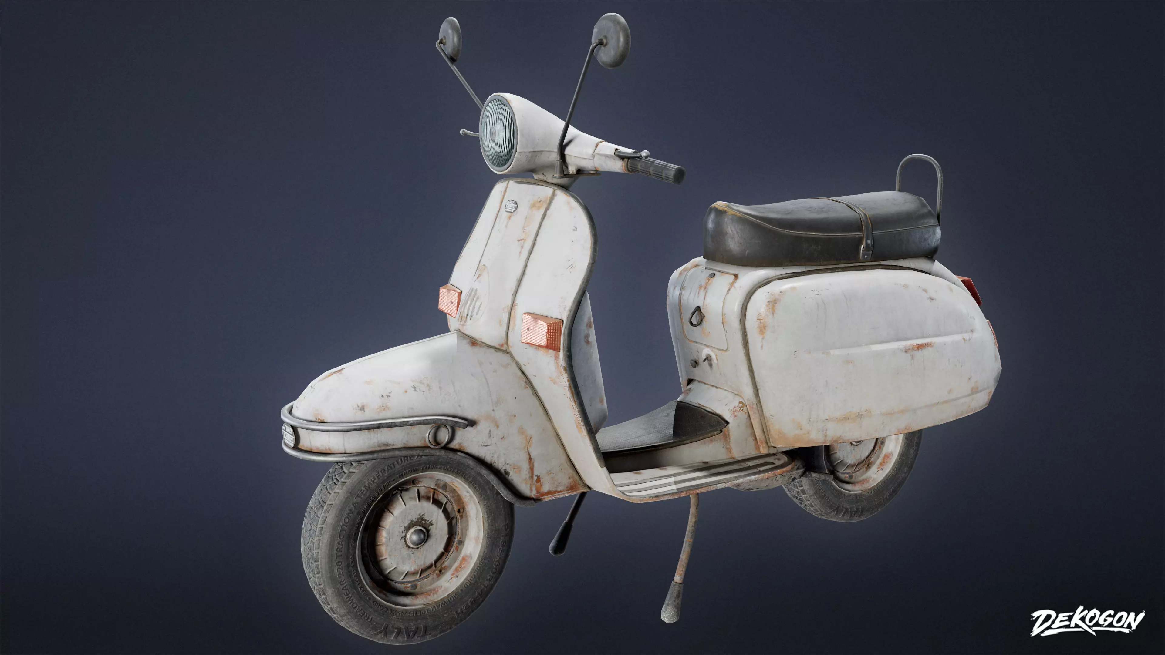 VEHICLES - Scooter 01 - LOW POLY Low-poly 3D model_0
