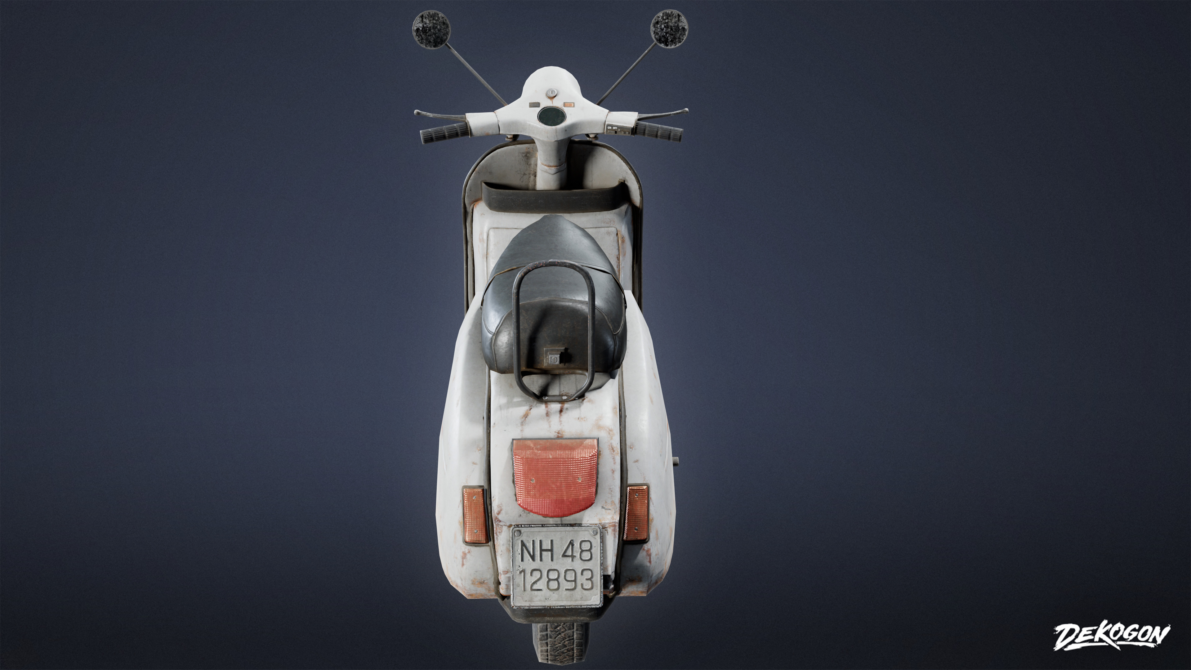 VEHICLES - Scooter 01 - LOW POLY Low-poly 3D model_4