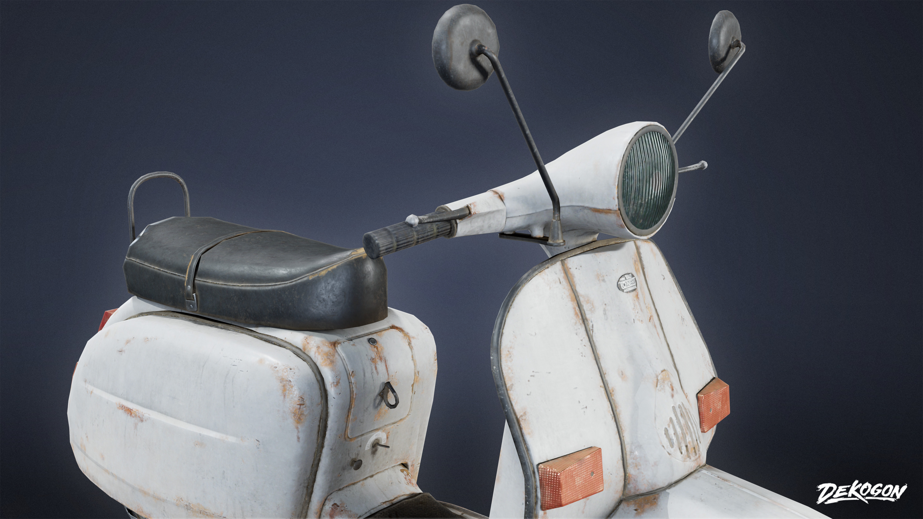 VEHICLES - Scooter 01 - LOW POLY Low-poly 3D model_6