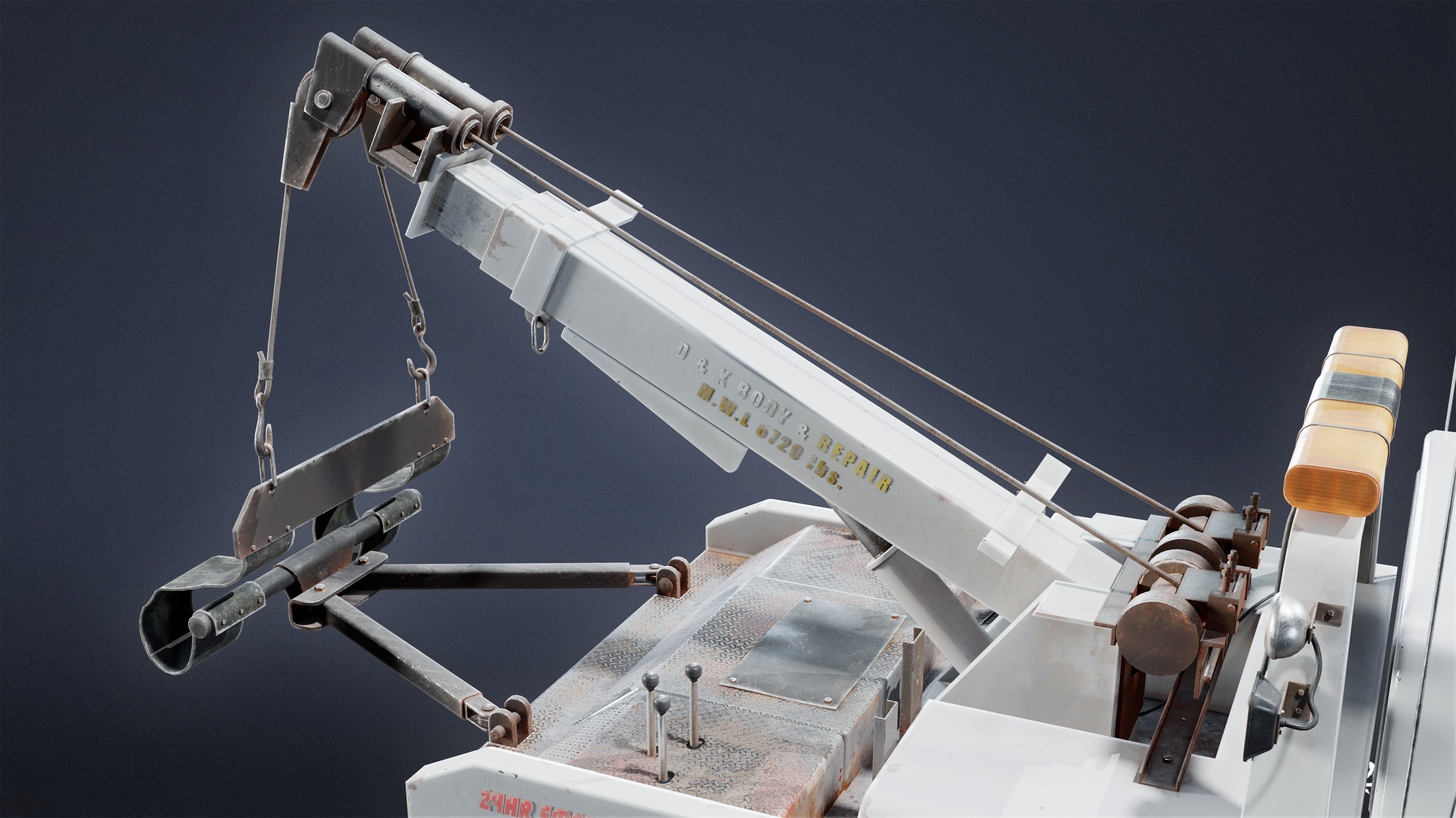 VEHICLES - Tow Truck 01 - LOW POLY Low-poly 3D model_5