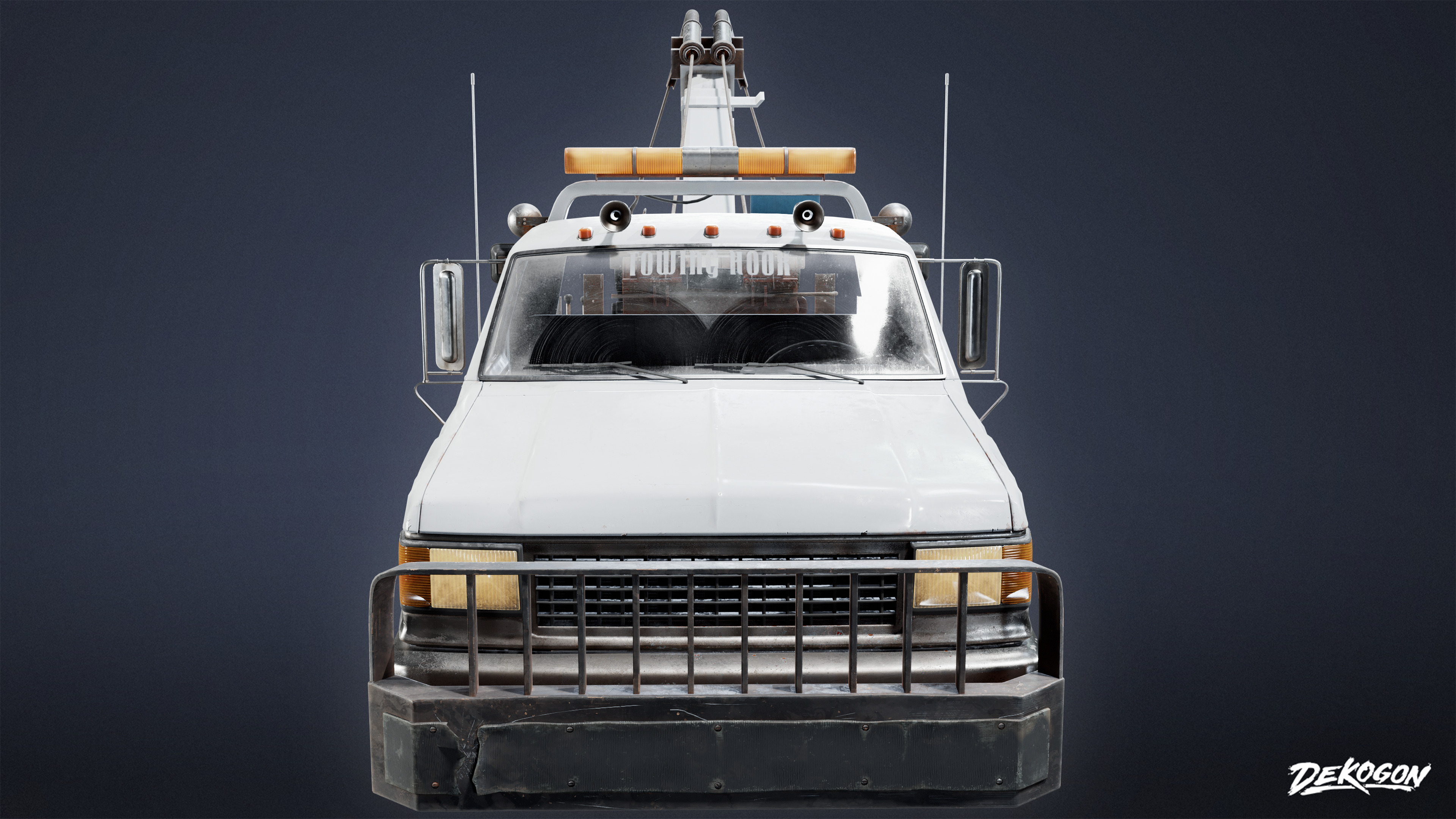 VEHICLES - Tow Truck 01 - LOW POLY Low-poly 3D model_2