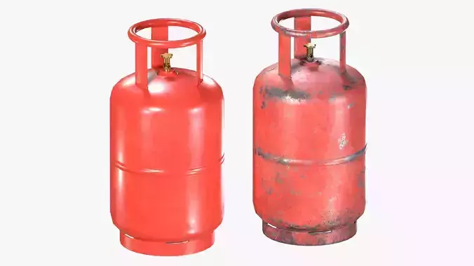 Red LPG Gas Cylinder