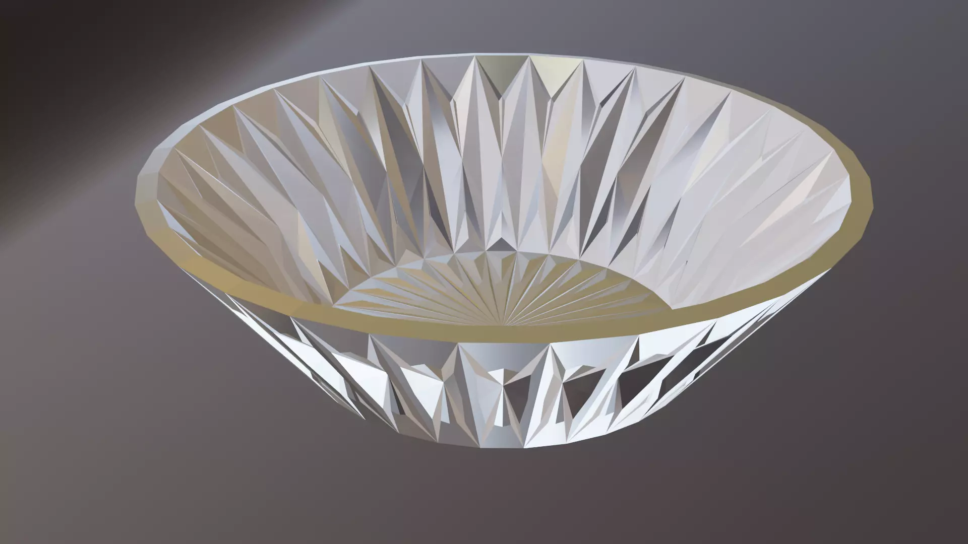 Crystal Glass Bowl - Free 3D Model Free 3D model