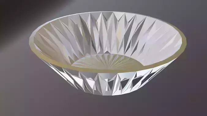 Crystal Glass Bowl - Free 3D Model