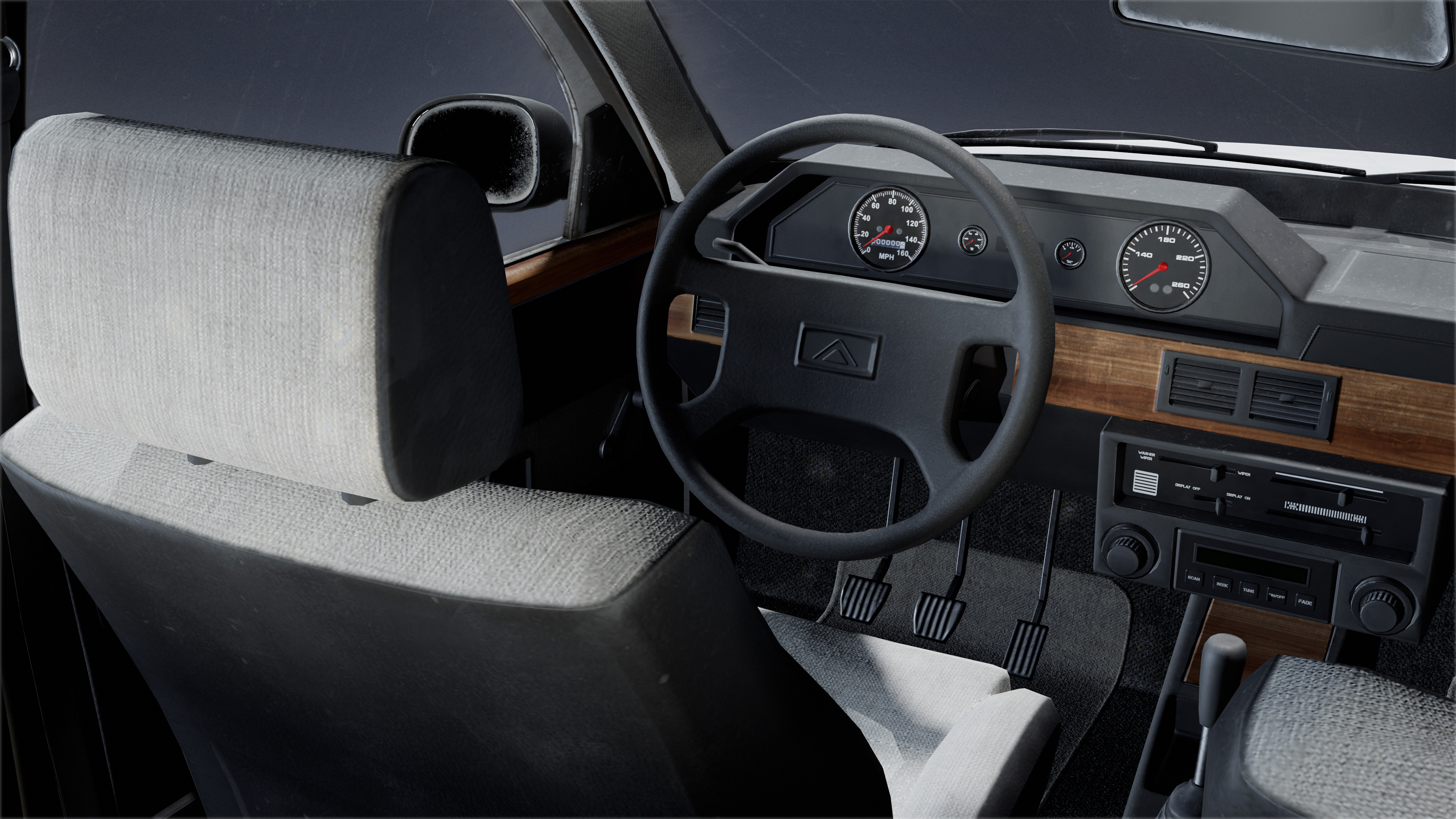 VEHICLES - Wagon 01 - LOW POLY Low-poly 3D model_6