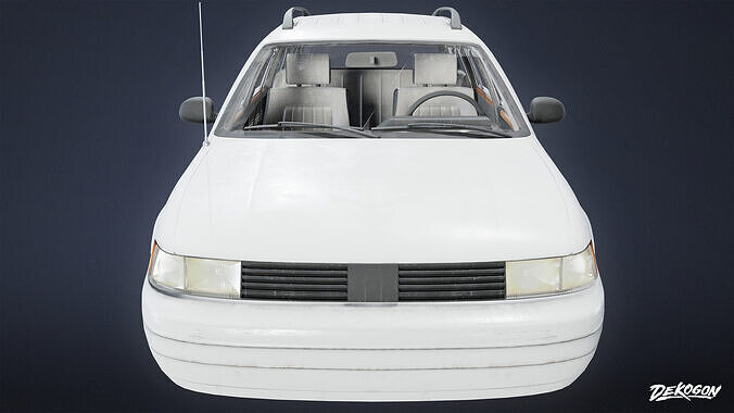 VEHICLES - Wagon 01 - LOW POLY Low-poly 3D model 3