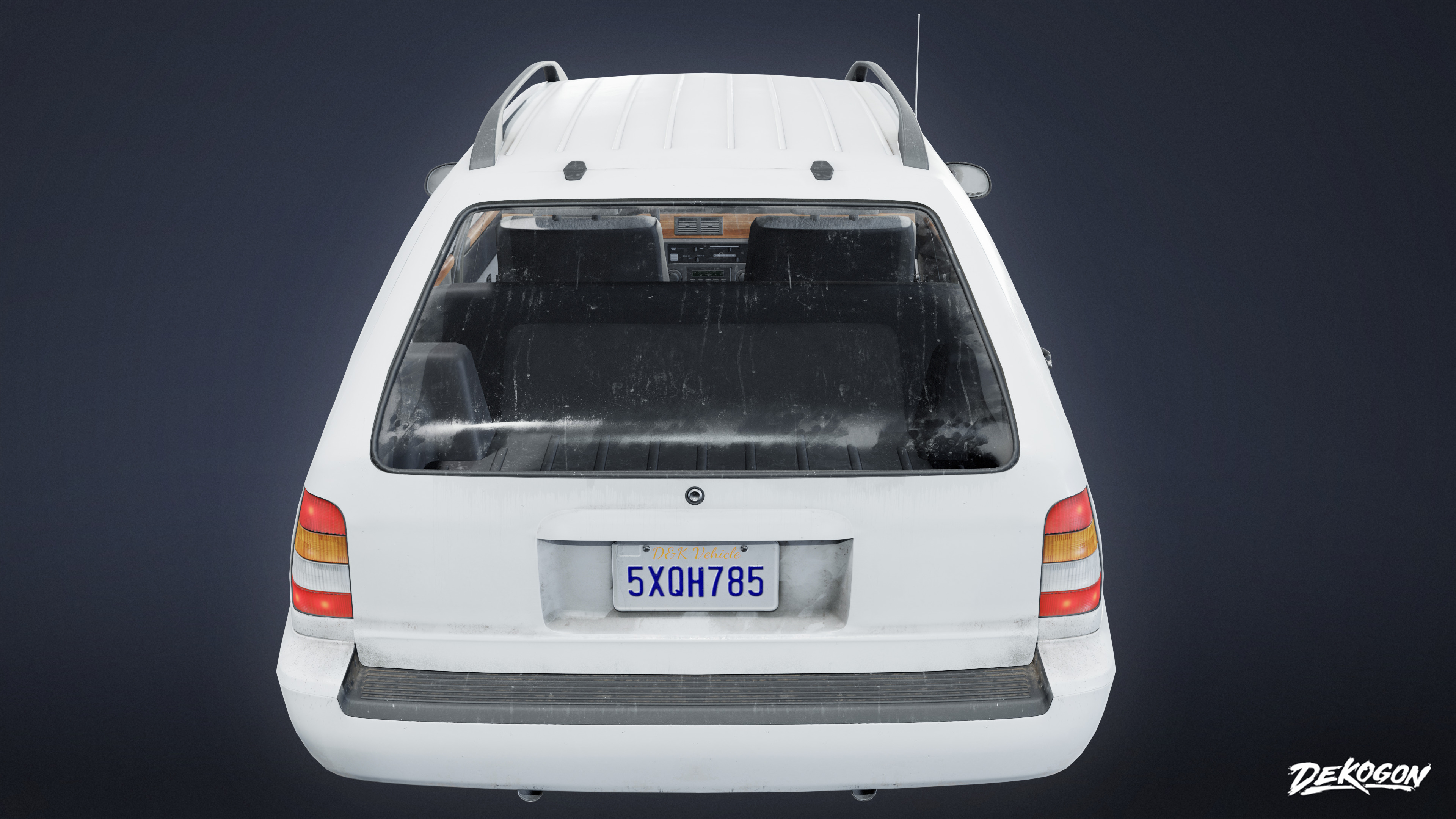 VEHICLES - Wagon 01 - LOW POLY Low-poly 3D model_4