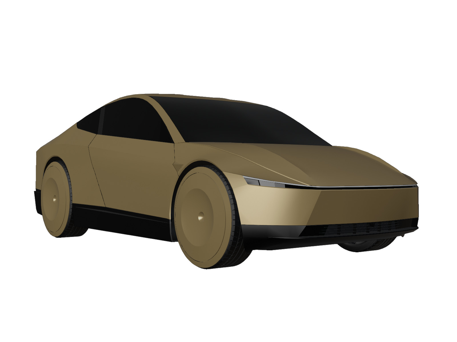 Tesla Cybercab Robotaxi Low-poly 3D model_7