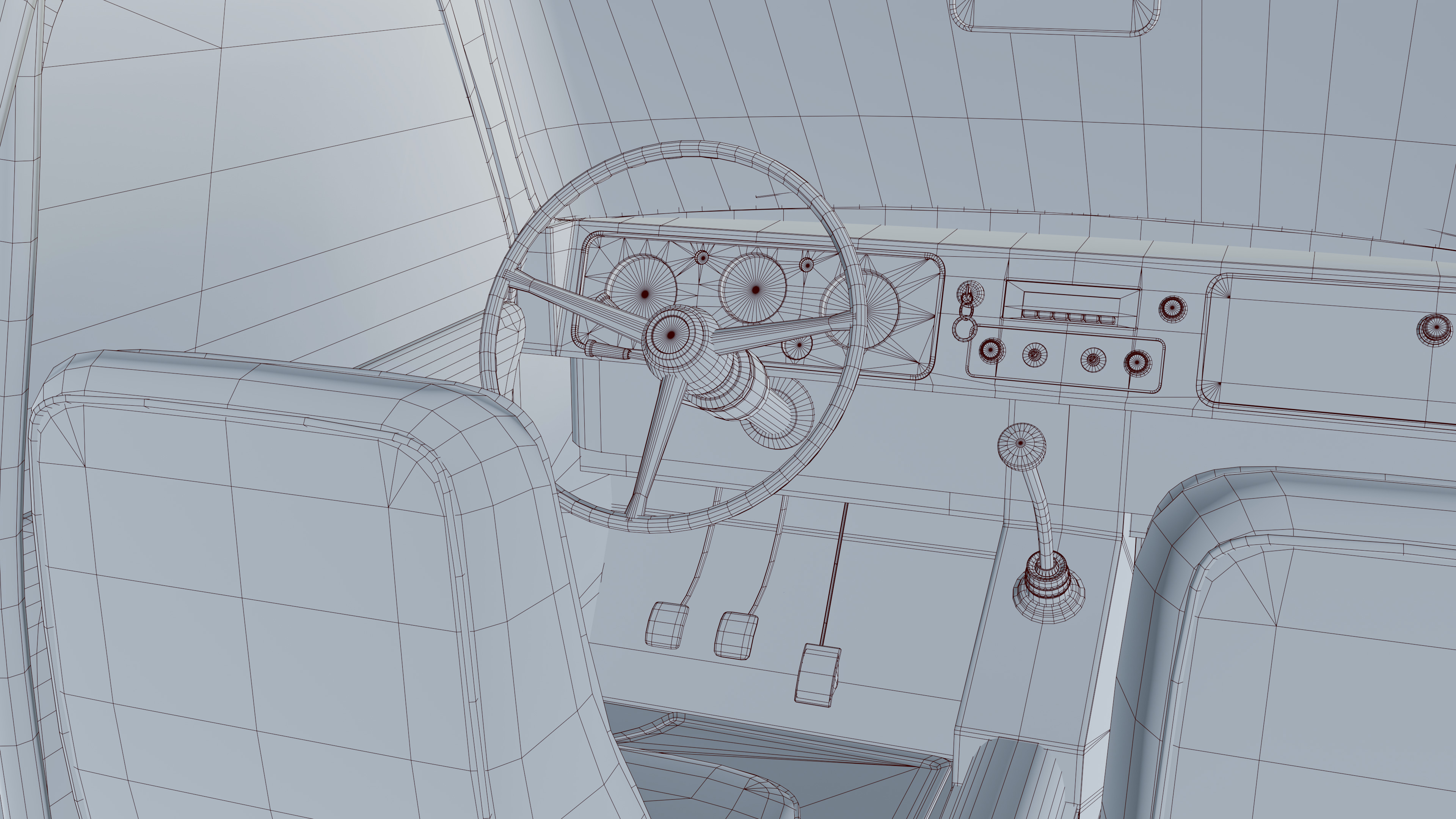 VEHICLES - SUV 01 - LOW POLY Low-poly 3D model_7