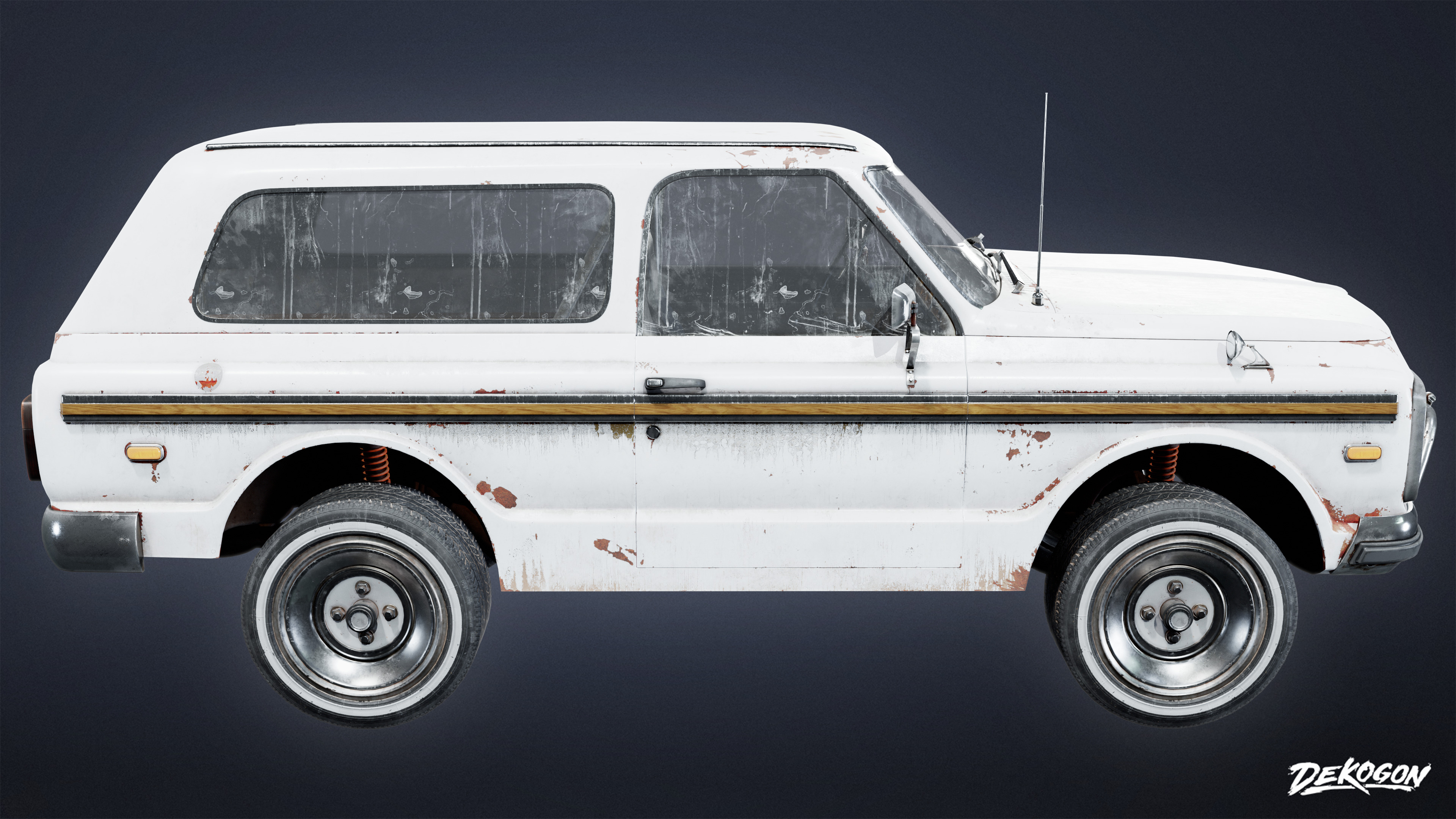 VEHICLES - SUV 01 - LOW POLY Low-poly 3D model_3
