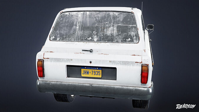 VEHICLES - SUV 01 - LOW POLY Low-poly 3D model 5