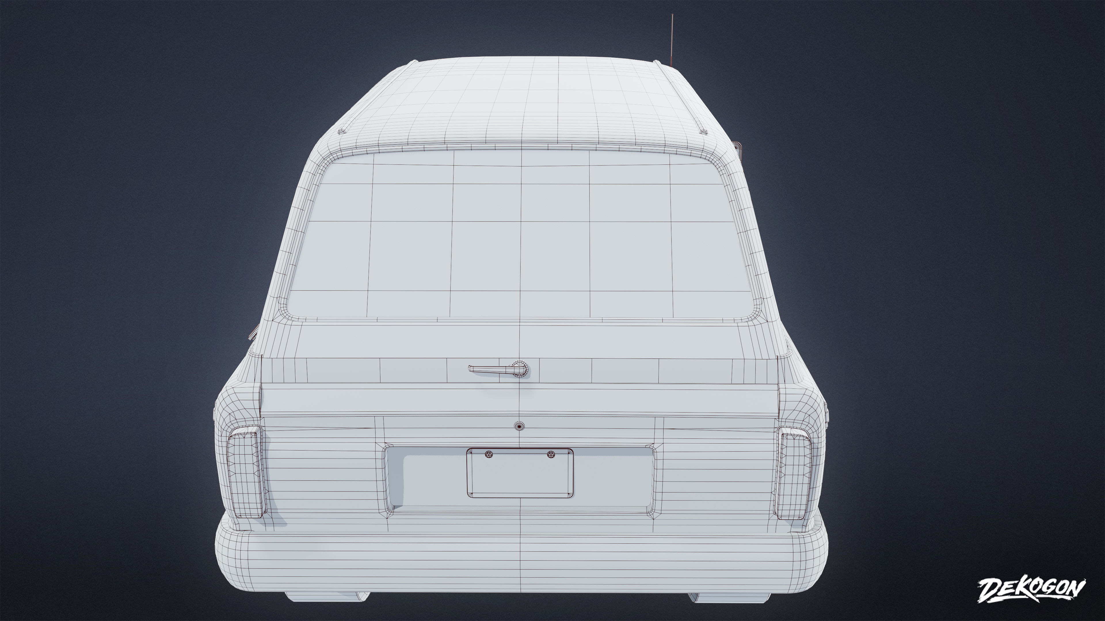 VEHICLES - SUV 01 - LOW POLY Low-poly 3D model_8