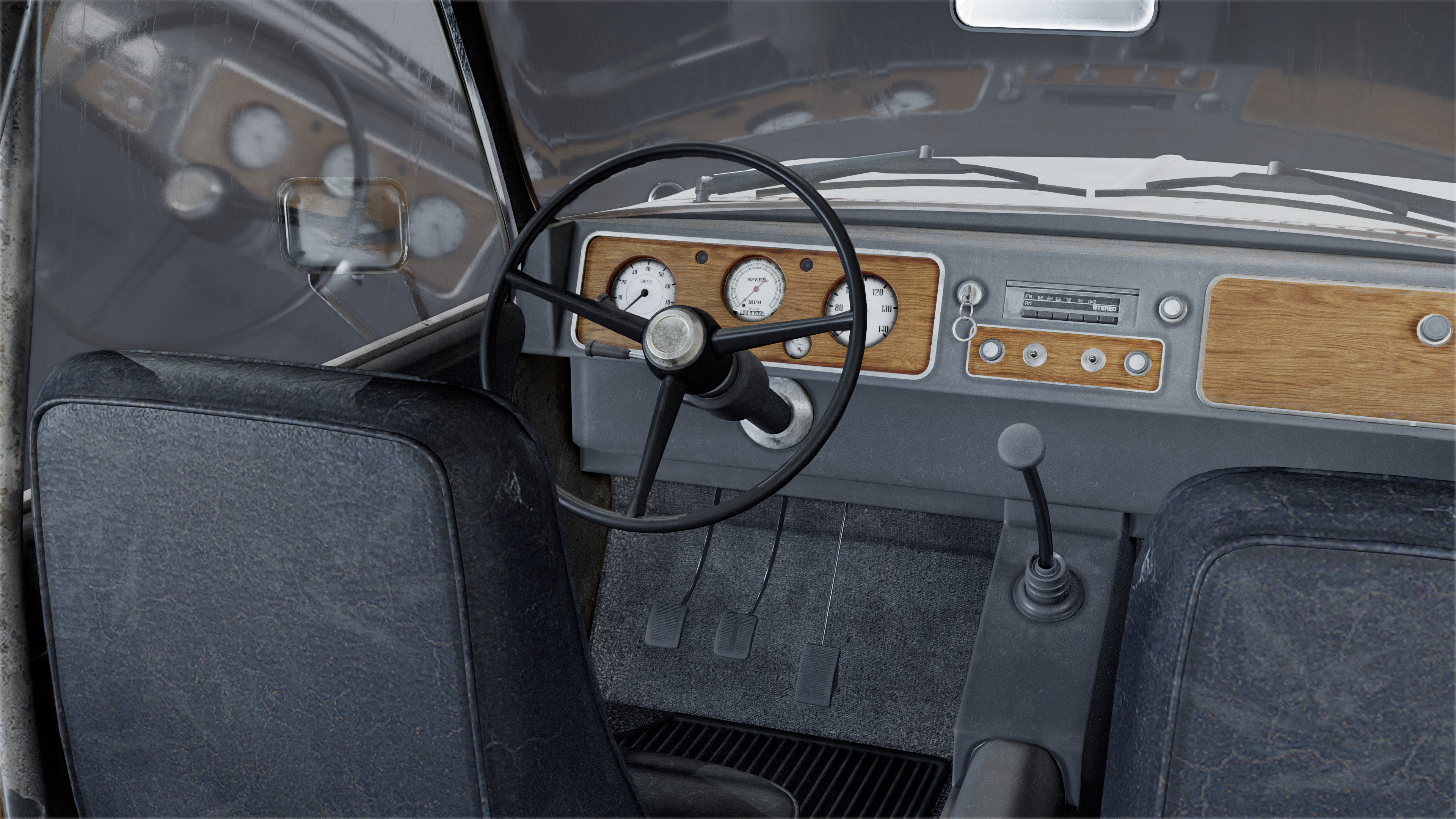 VEHICLES - SUV 01 - LOW POLY Low-poly 3D model_6