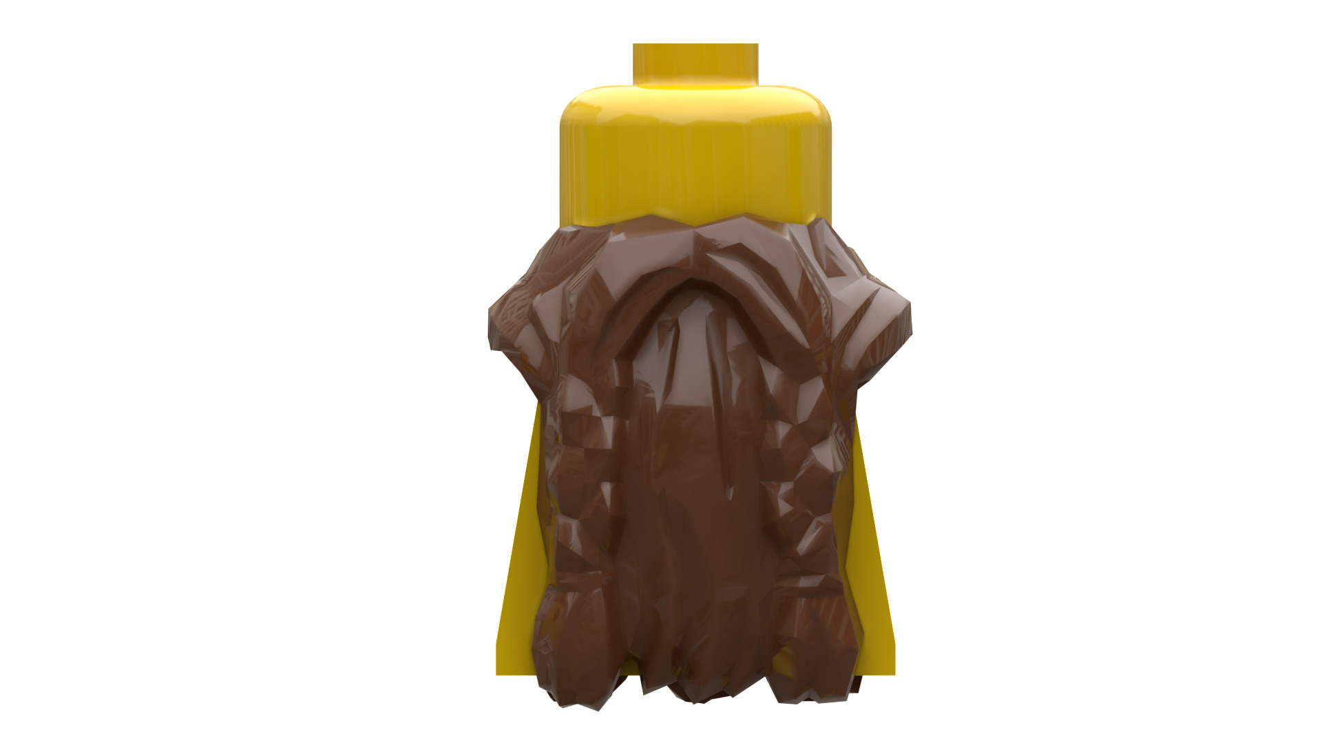 TwindBricks3D - Minifigures beard 3D print model_3
