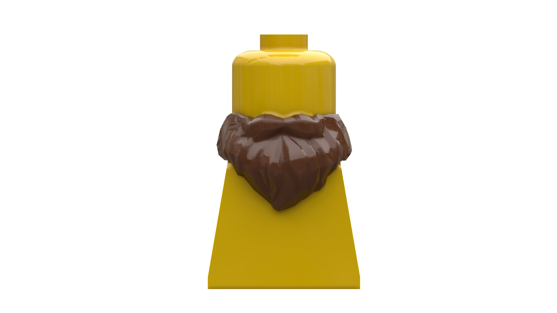 TwindBricks3D - Minifigures beard 3D print model_9