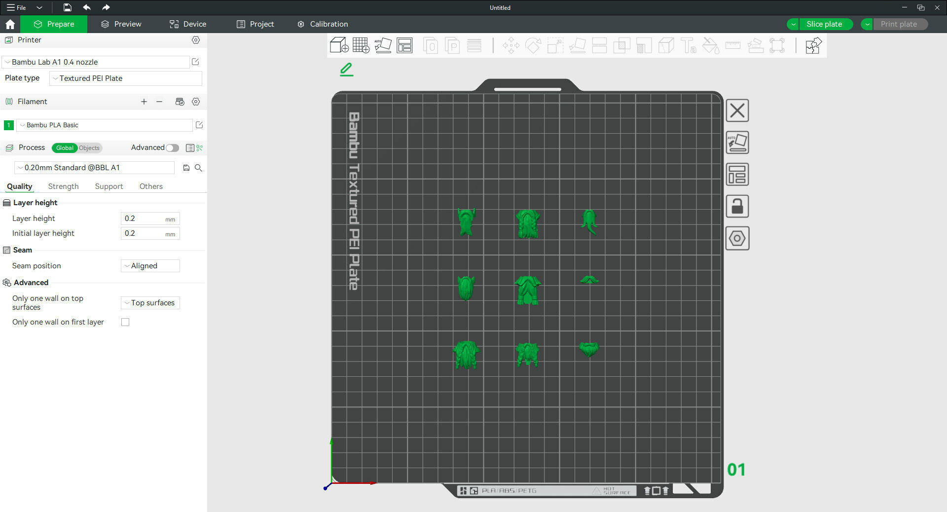 TwindBricks3D - Minifigures beard 3D print model_1