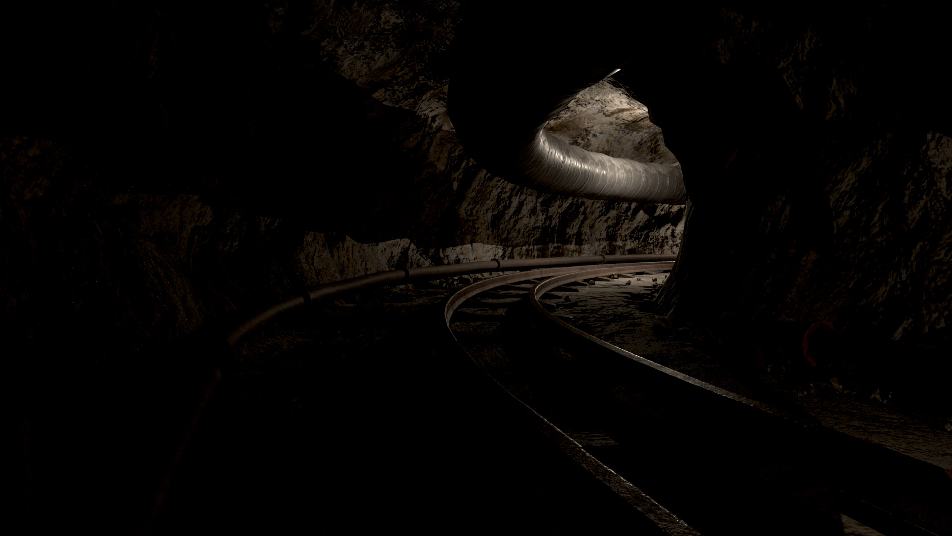 Modular Underground Mine Tunnels PBR Low Poly Low-poly 3D model_22