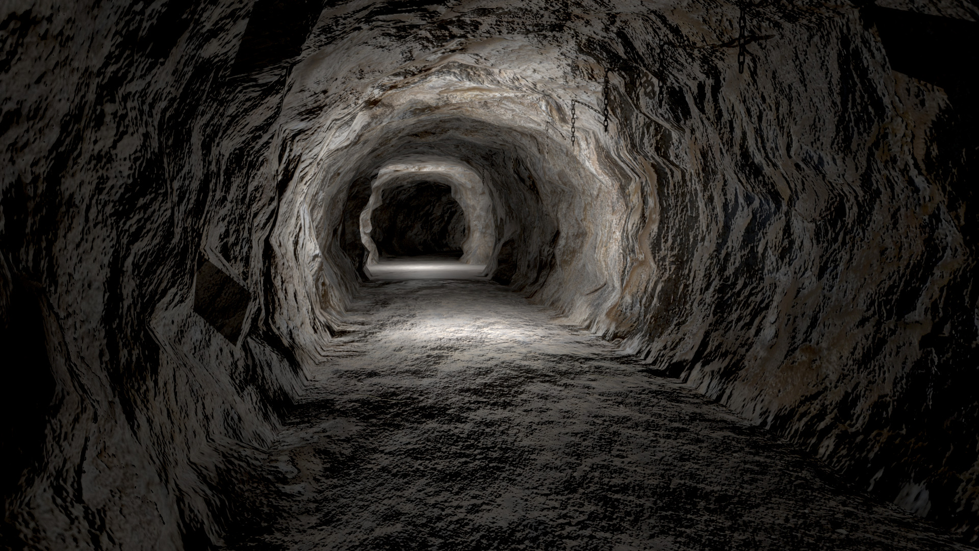 Modular Underground Mine Tunnels PBR Low Poly Low-poly 3D model_32