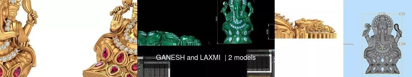 GANESH and LAXMI  3D Model Collection_0