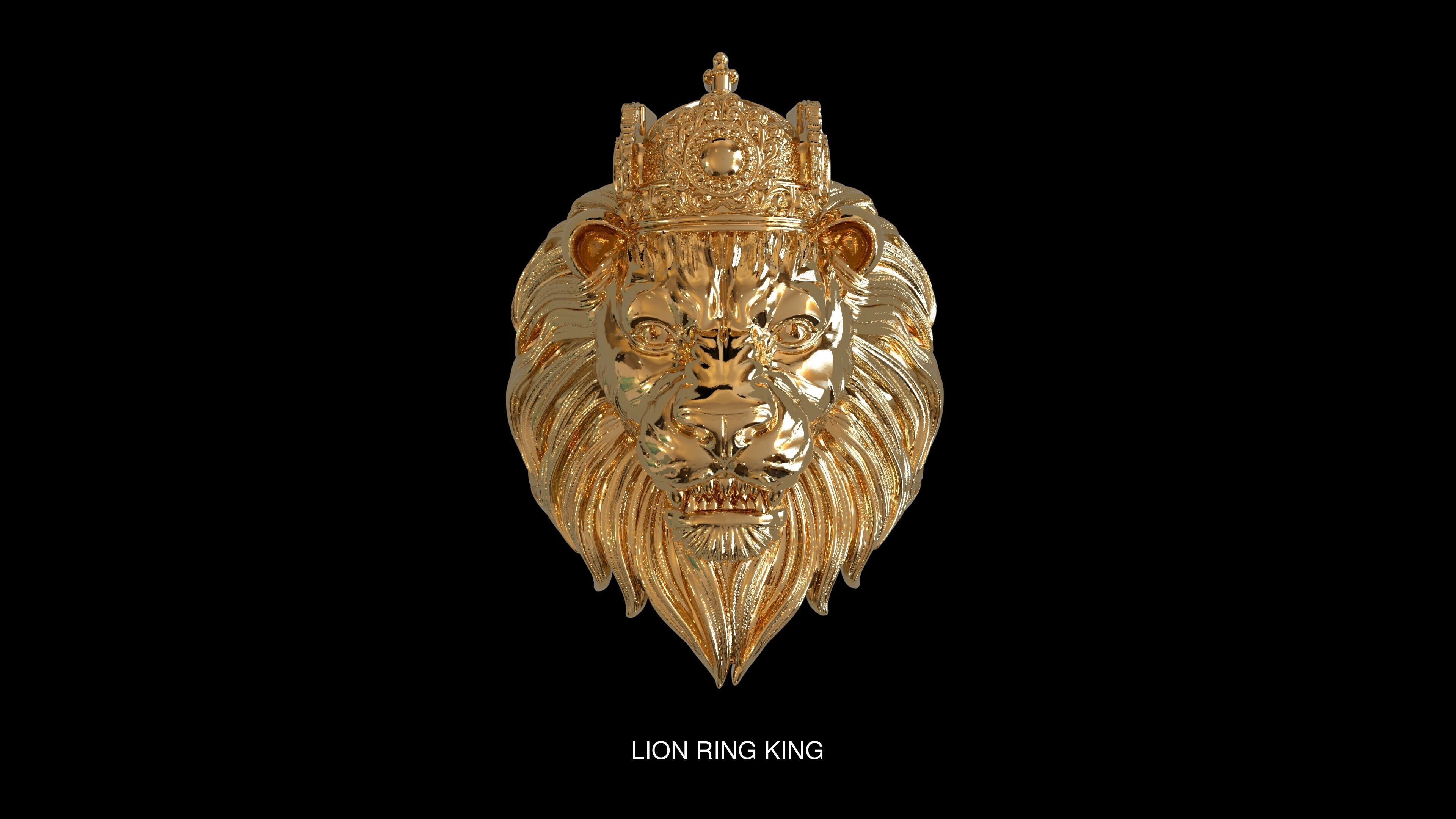 LION RING 3D Model Collection_1