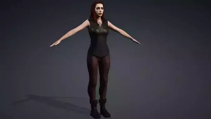 3D Character - Girl-Naked