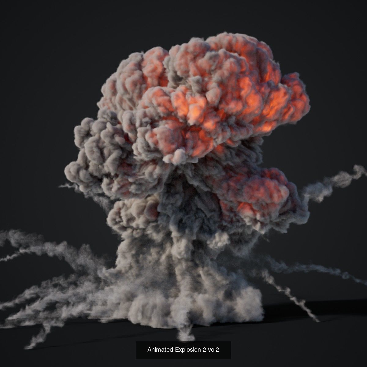 VDB Animated Explosion Pack vol2 Part1 3D Model Collection_11