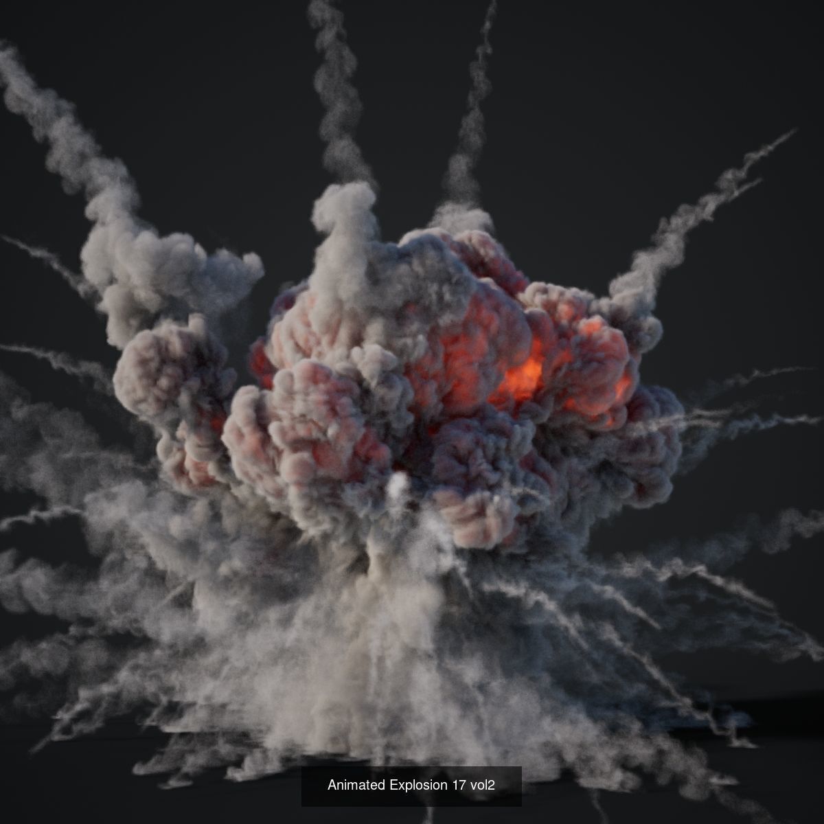 VDB Animated Explosion Pack vol2 Part3 3D Model Collection_9