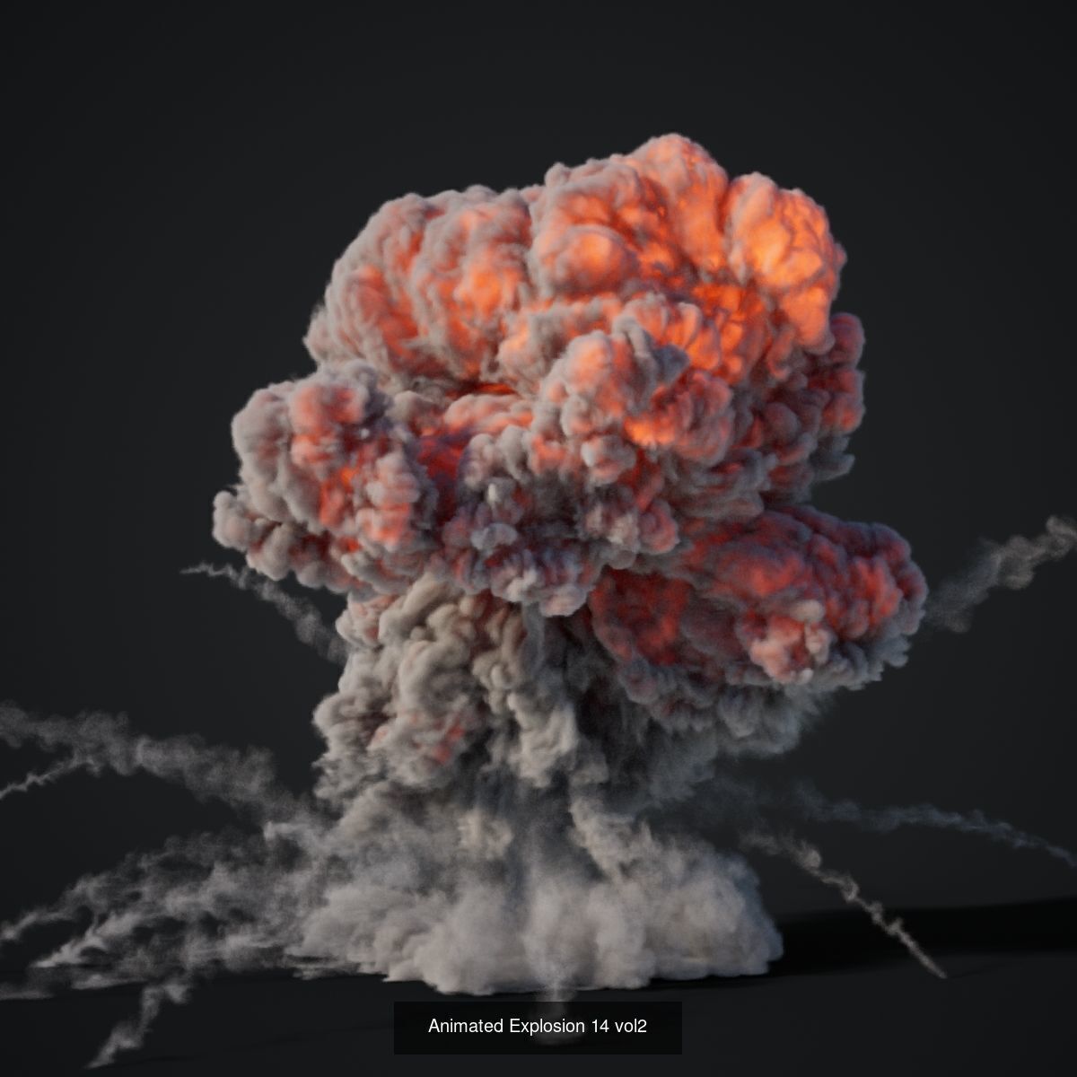 VDB Animated Explosion Pack vol2 Part3 3D Model Collection_12