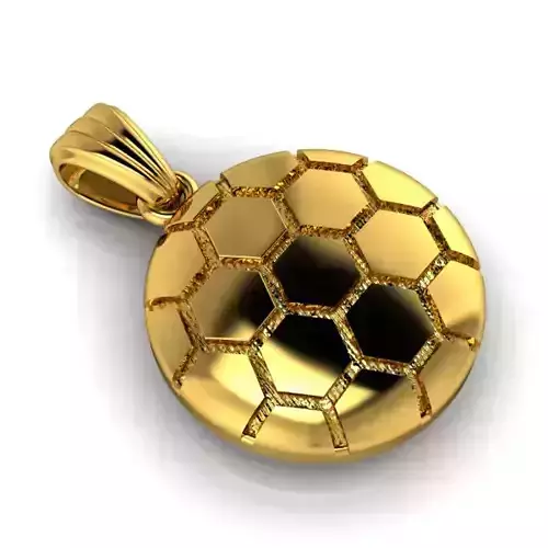 Soccer Ball Pendant necklace Charm sports jewelry