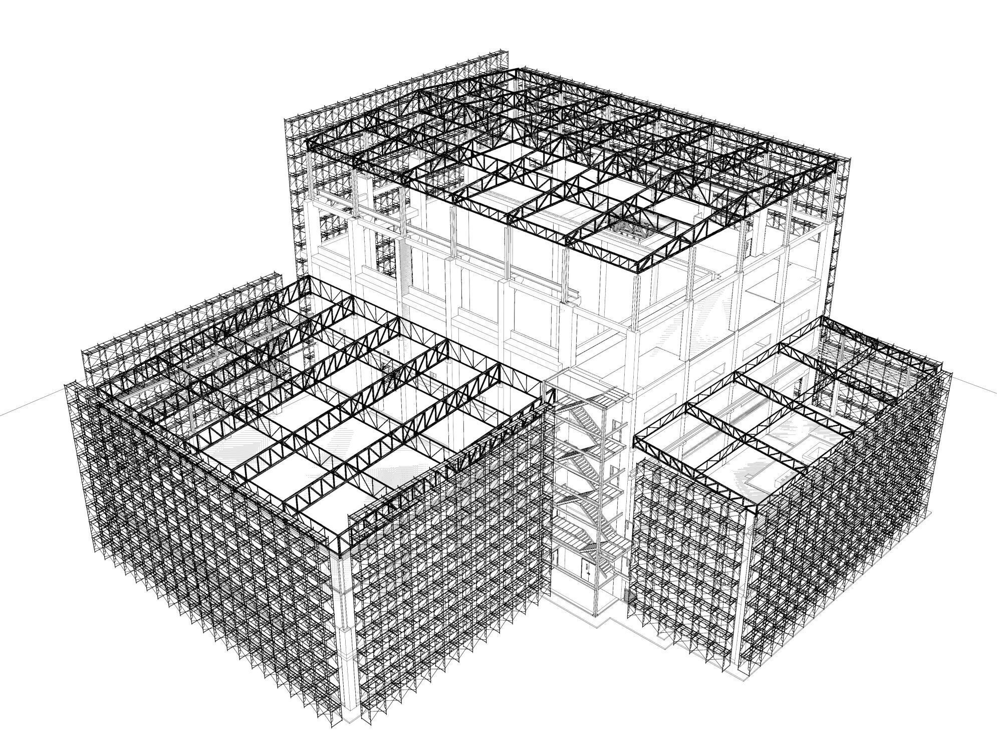 Industrial construction scene 25i10 3D model_13
