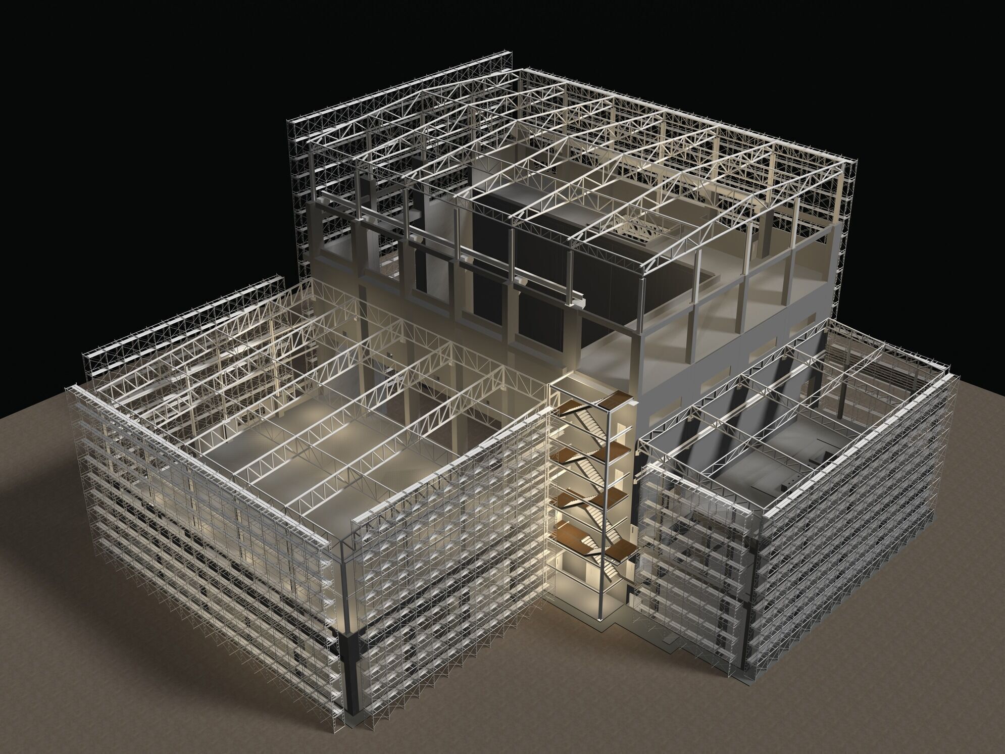 Industrial construction scene 25i10 3D model_6