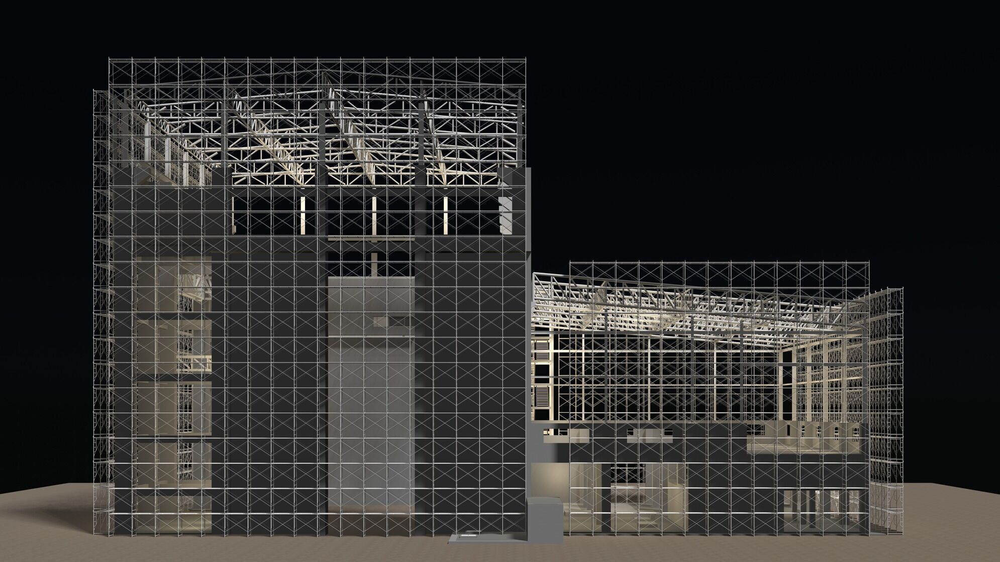 Industrial construction scene 25i10 3D model_4