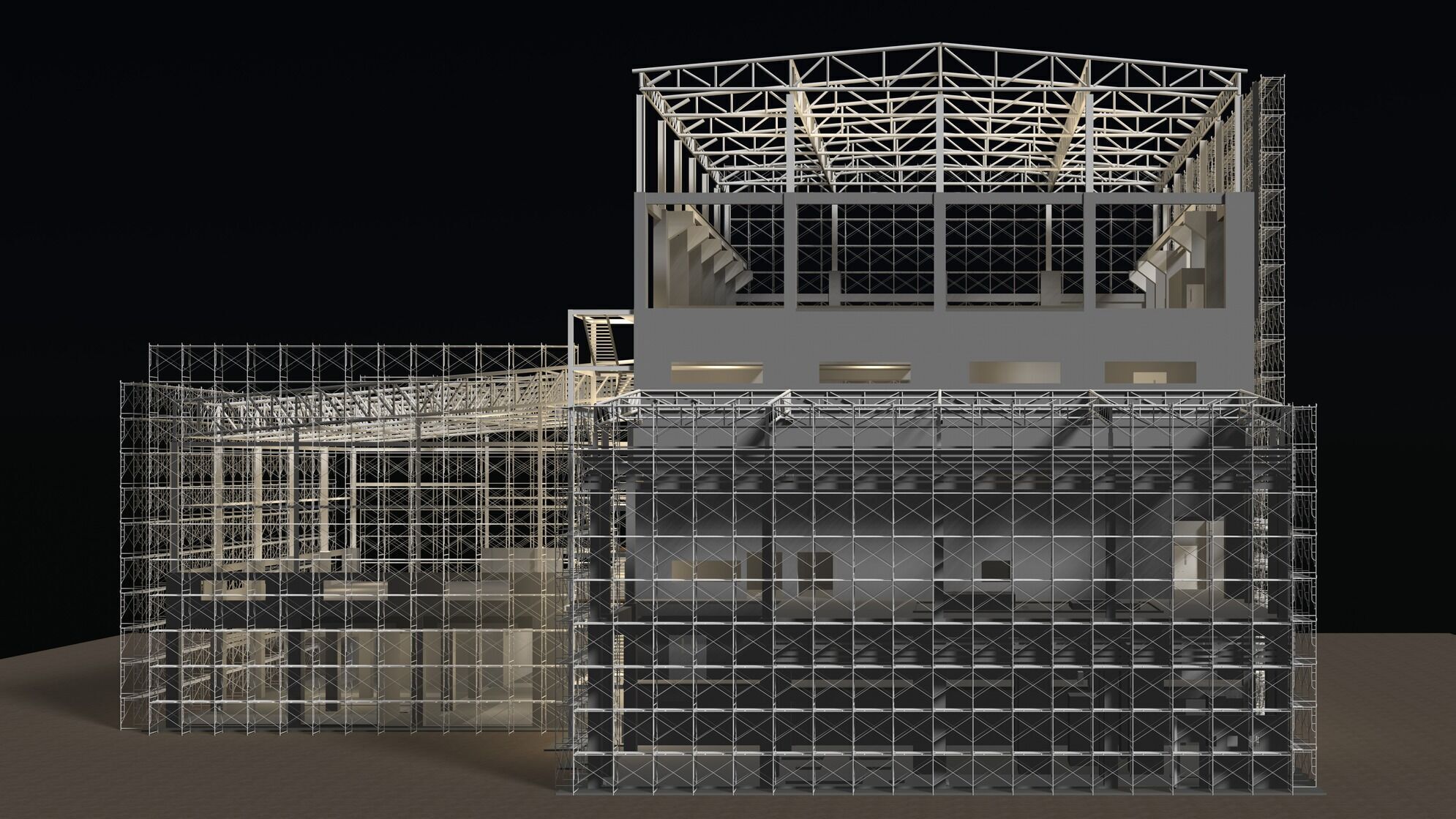 Industrial construction scene 25i10 3D model_2